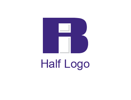 lowercase I inside uppercase B forming an uppercase A