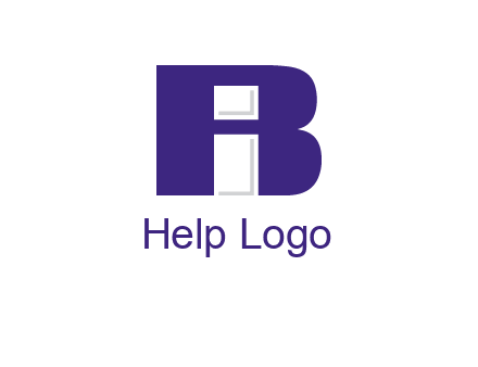 lowercase I inside uppercase B forming an uppercase A