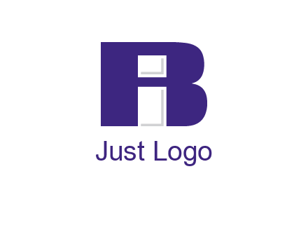lowercase I inside uppercase B forming an uppercase A
