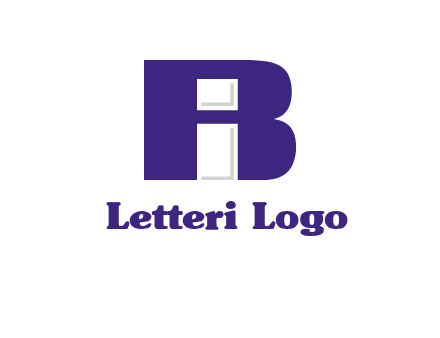 lowercase I inside uppercase B forming an uppercase A