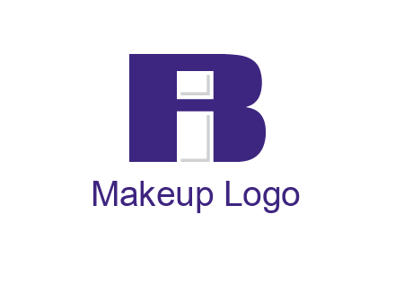 lowercase I inside uppercase B forming an uppercase A