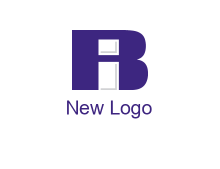 lowercase I inside uppercase B forming an uppercase A