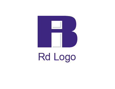 lowercase I inside uppercase B forming an uppercase A