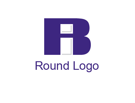lowercase I inside uppercase B forming an uppercase A