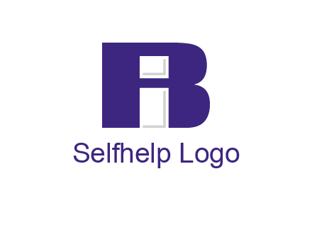 lowercase I inside uppercase B forming an uppercase A
