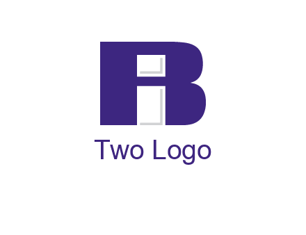 lowercase I inside uppercase B forming an uppercase A