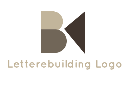 shapes forming letters B and K