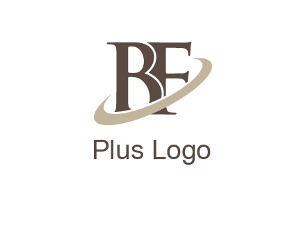 letters B and F with a planetary ring