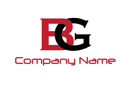 letter B joined with G