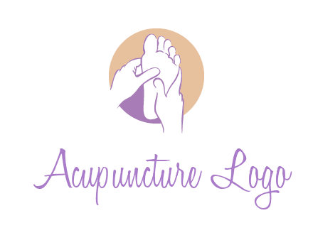 foot massage in circle logo