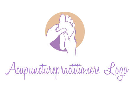 foot massage in circle logo