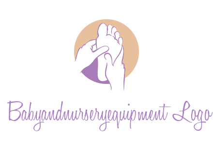foot massage in circle logo