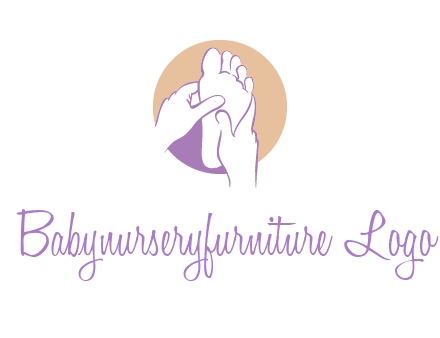 foot massage in circle logo