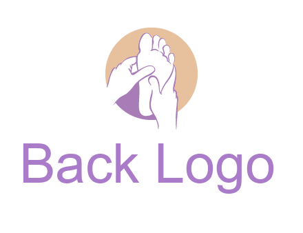 foot massage in circle logo