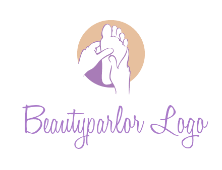 foot massage in circle logo