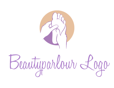 foot massage in circle logo