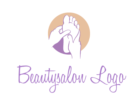 foot massage in circle logo