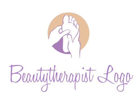 foot massage in circle logo