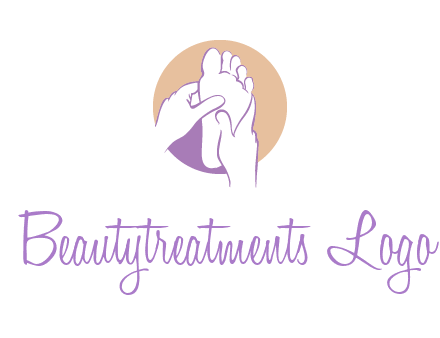 foot massage in circle logo