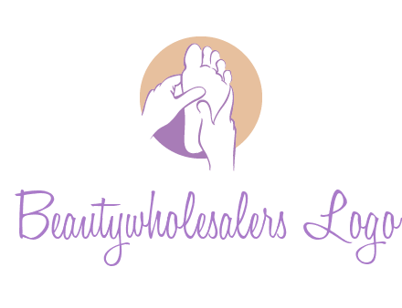 foot massage in circle logo