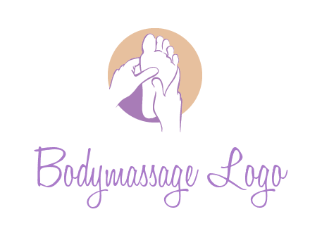 foot massage in circle logo