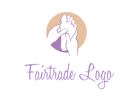 foot massage in circle logo