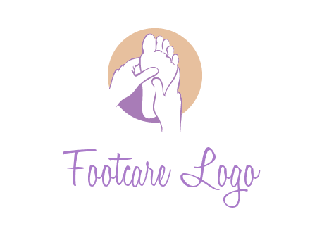 foot massage in circle logo