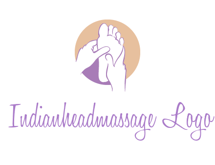 foot massage in circle logo