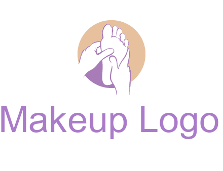 foot massage in circle logo