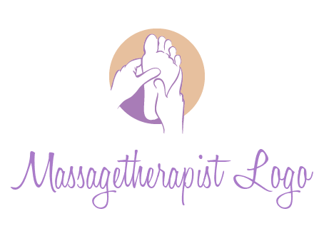 foot massage in circle logo