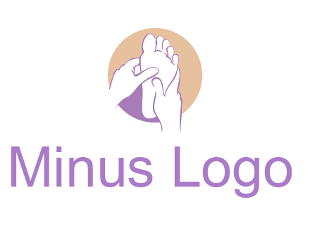 foot massage in circle logo