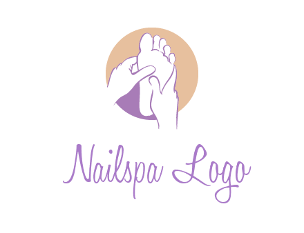 foot massage in circle logo