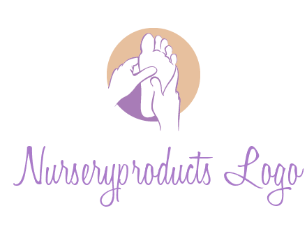 foot massage in circle logo