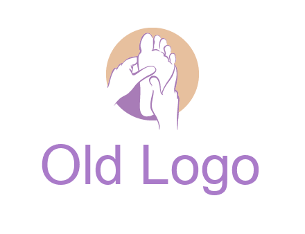 foot massage in circle logo