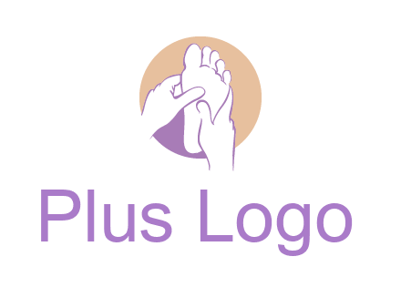 foot massage in circle logo
