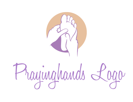 foot massage in circle logo