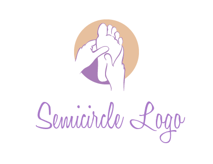 foot massage in circle logo