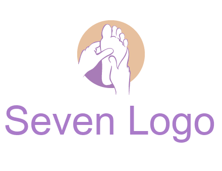 foot massage in circle logo