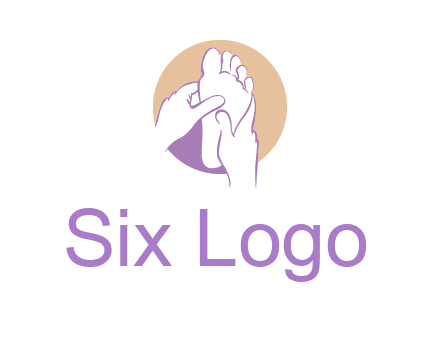 foot massage in circle logo