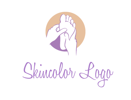 foot massage in circle logo