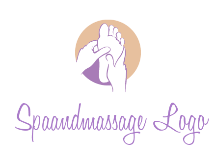 foot massage in circle logo