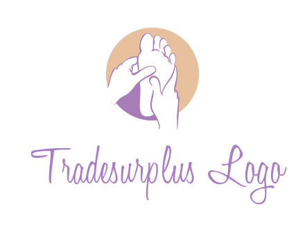 foot massage in circle logo