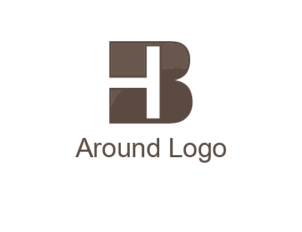 letter H inside B