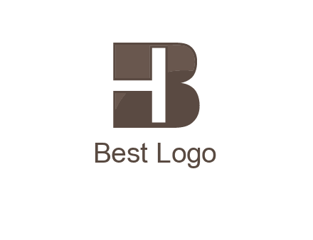 letter H inside B