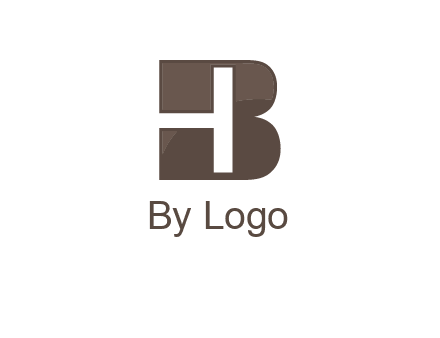 letter H inside B