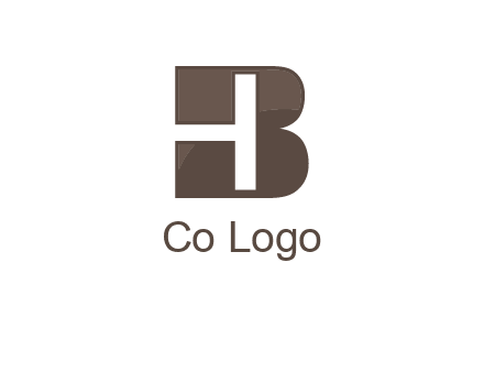 letter H inside B