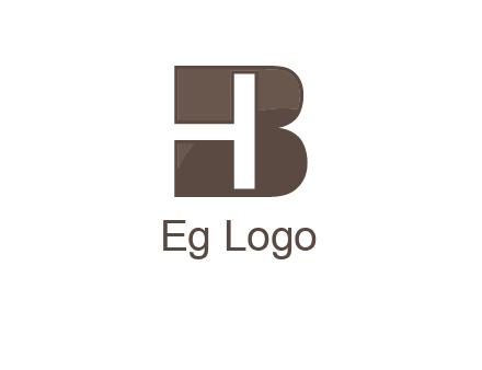 letter H inside B