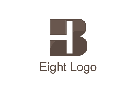letter H inside B