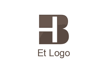 letter H inside B