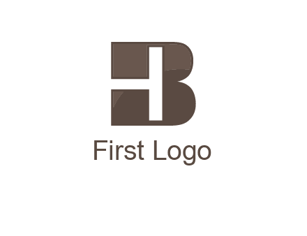 letter H inside B